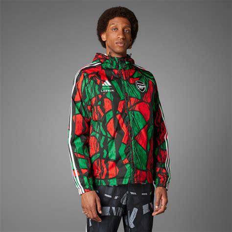 adidas aop windbreaker replica multicolor|adidas Arsenal x LABRUM Windbreaker .